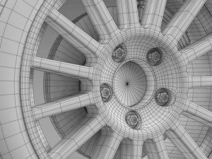 vw polo r wrc wheel 3D Model
