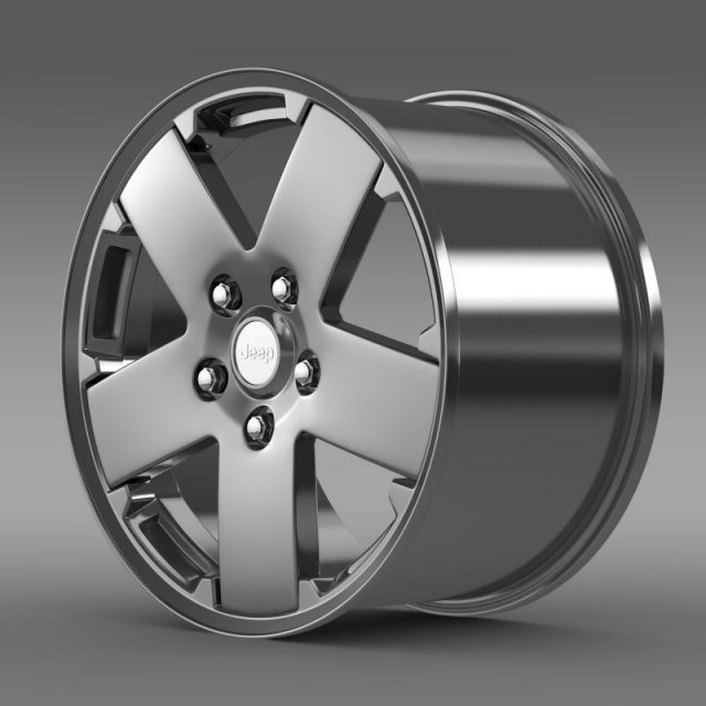 jeep wrangler rim 3D Model .c4d .max .obj .3ds .fbx .stl .blend 