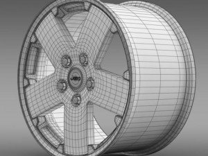 jeep wrangler rim 3D Model