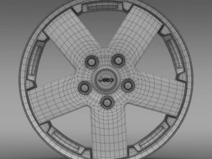 jeep wrangler rim 3D Model