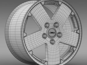jeep wrangler rim 3D Model