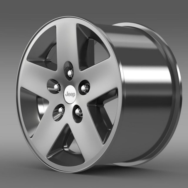 jeep wrangler rubicon rim 3D Model .c4d .max .obj .3ds .fbx .stl .blend 