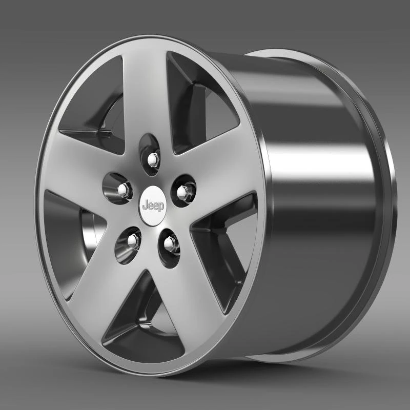 jeep wrangler rubicon rim 3D Model .c4d .max .obj .3ds .fbx .stl .blend 