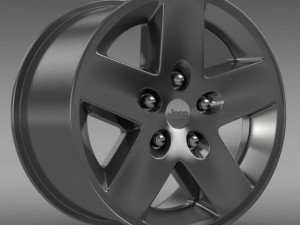 jeep wrangler rubicon rim 3D Model