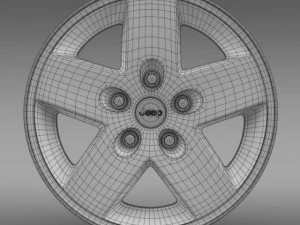 jeep wrangler rubicon rim 3D Model