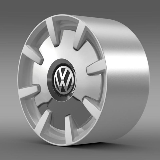vw beetle design 2012 rim 3D Модель .c4d .max .obj .3ds .fbx .stl .blend 