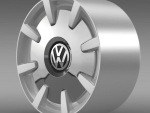 vw beetle design 2012 rim 3D Model