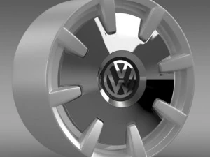vw beetle design 2012 rim 3D Model