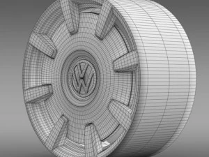 vw beetle design 2012 rim 3D Model