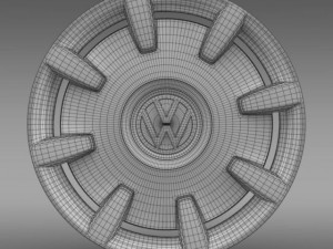 vw beetle design 2012 rim 3D Модель