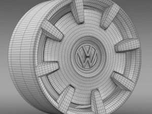 vw beetle design 2012 rim 3D Model