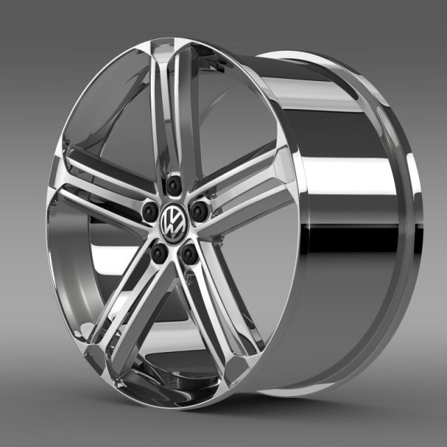 vw beetle r concept rim 3D Model .c4d .max .obj .3ds .fbx .stl .blend 