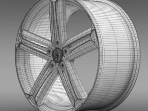 vw beetle r concept rim 3D Model