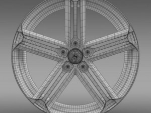 vw beetle r concept rim 3D Model