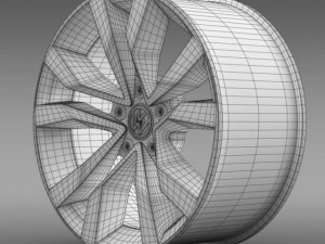 vw beetle tdi 2012 rim 3D Модель