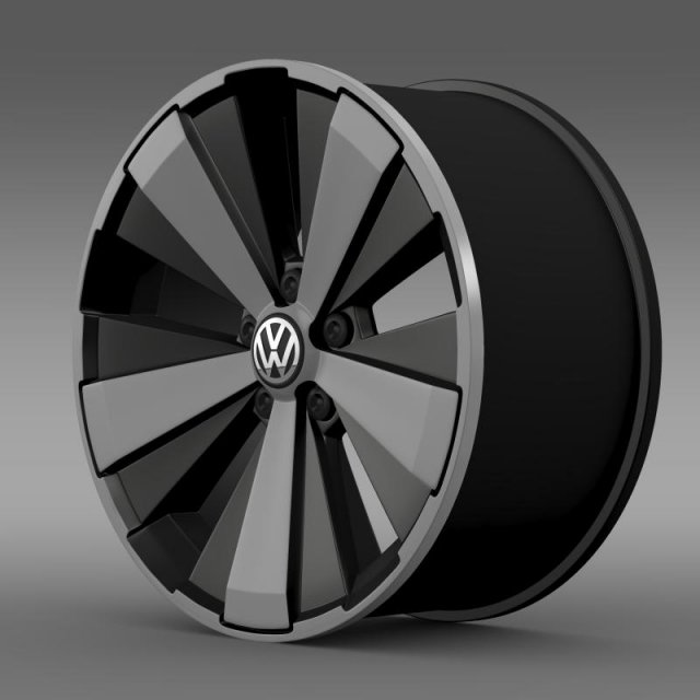 vw beetle turbo 2012 rim 3D 모델 .c4d .max .obj .3ds .fbx .stl .blend 