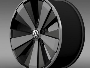 vw beetle turbo 2012 rim 3D 모델