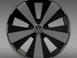 vw beetle turbo 2012 rim 3D 모델