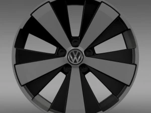 vw beetle turbo 2012 rim 3D Model