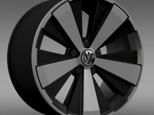 vw beetle turbo 2012 rim 3D 모델