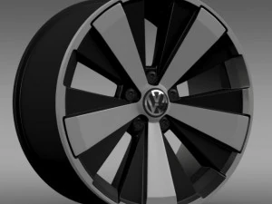 vw beetle turbo 2012 rim 3D Model