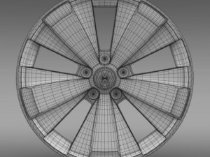 vw beetle turbo 2012 rim 3D 모델