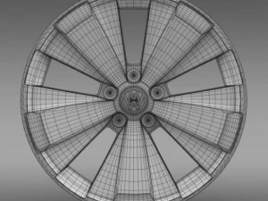 vw beetle turbo 2012 rim 3D Model