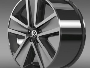 vw crosspolo 2011 rim 3D 모델