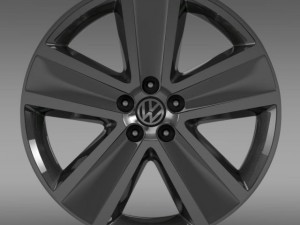 vw crosspolo 2011 rim 3D 模型