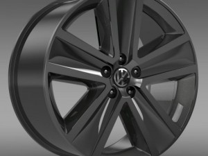vw crosspolo 2011 rim 3D 模型