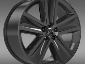 vw crosspolo 2011 rim 3D Model