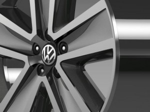 vw crosspolo 2011 rim 3D 模型