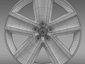 vw crosspolo 2011 rim 3D Model