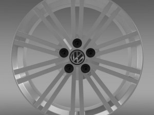 vw polo blue gt 2012 rim Modelo 3D