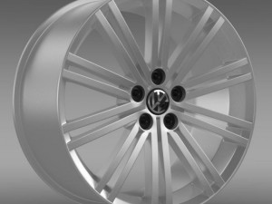vw polo blue gt 2012 rim Modelo 3D