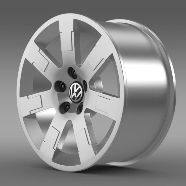 vw polo blue uk 2010 rim Model 3D .c4d .max .obj .3ds .fbx .stl .blend 