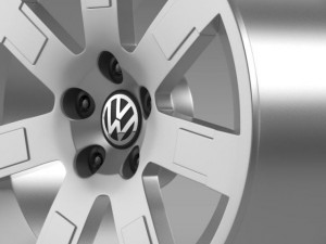 vw polo blue uk 2010 rim Model 3D