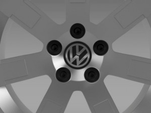 vw polo blue uk 2010 rim Model 3D