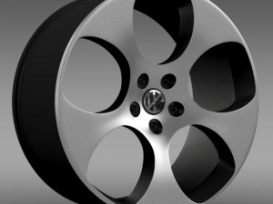 vw polo gti 2011 rim Model 3D
