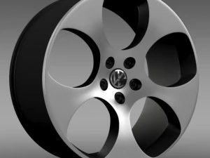 वीडब्ल्यू पोलो जीटीआई 2011 रिम 3D मॉडल