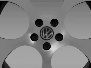 वीडब्ल्यू पोलो जीटीआई 2011 रिम 3D मॉडल