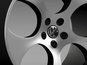 vw polo gti 2011 rim Model 3D