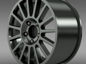 vw polo r wrc rim 3D Model