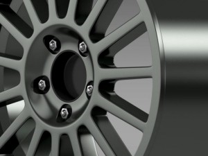 vw polo r wrc rim 3D Model