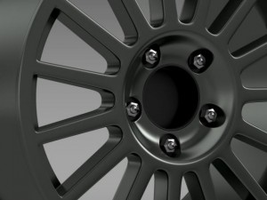 vw polo r wrc rim 3D Model