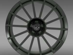vw polo r wrc street rim 3D Model