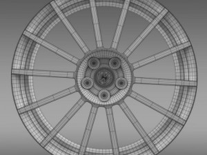 vw polo r wrc street rim 3D Model