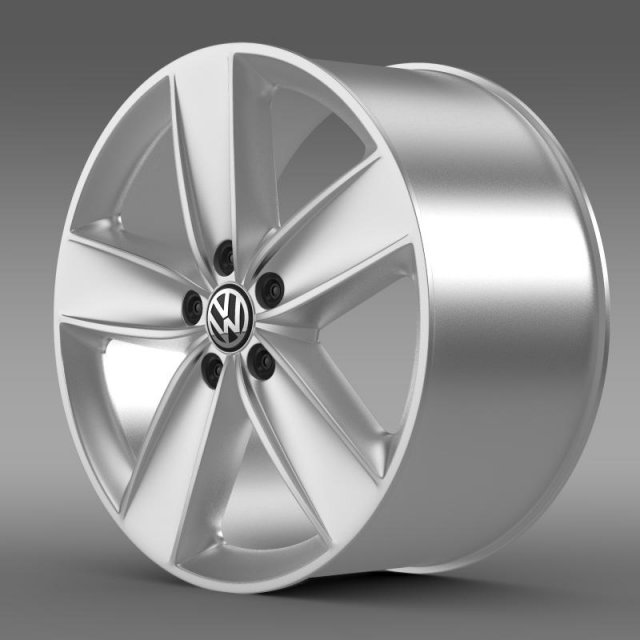 vw polo rim Model 3D .c4d .max .obj .3ds .fbx .stl .blend 