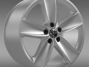 vw polo rim Model 3D