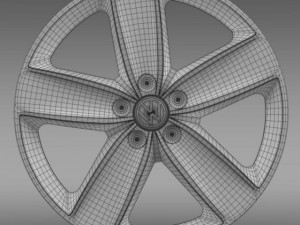 vw polo rim Model 3D